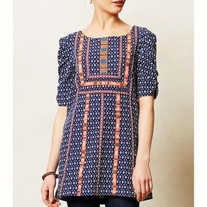 Anthropologie Akemi + Kin Embroidered Seva Tunic